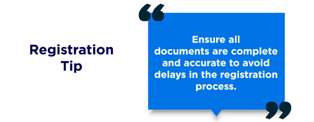 Registration Tip