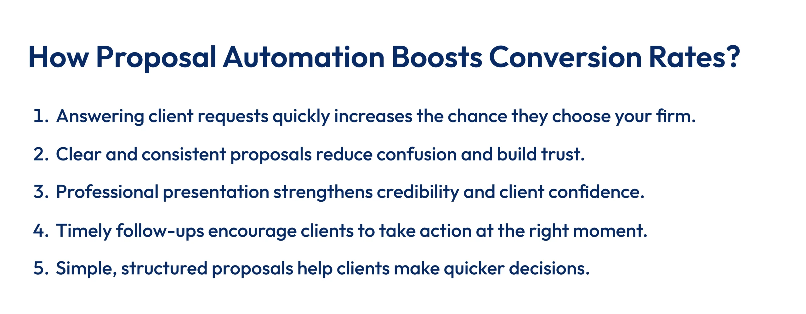 How proposal Automation boosts conversion rates