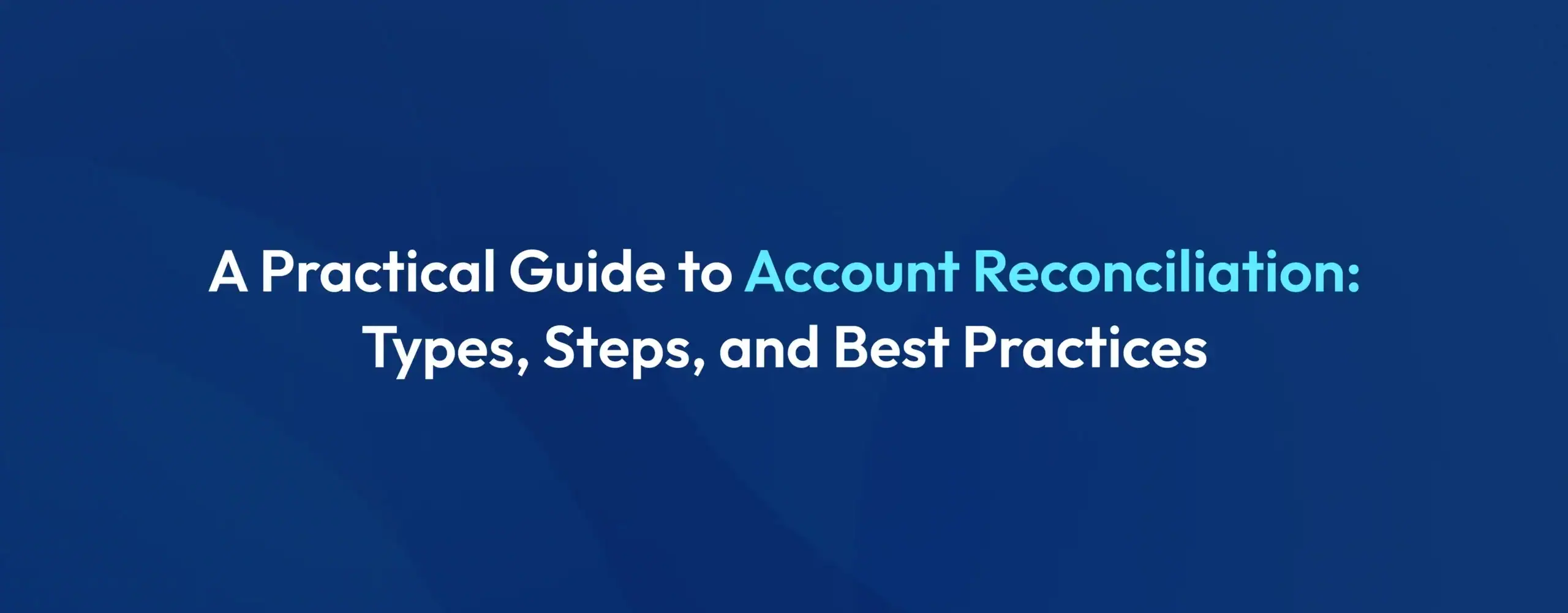 Account Reconciliation